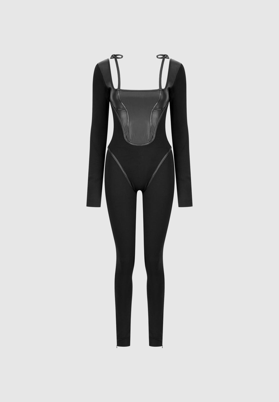 vegan-leather-and-bandage-corset-jumpsuit-black