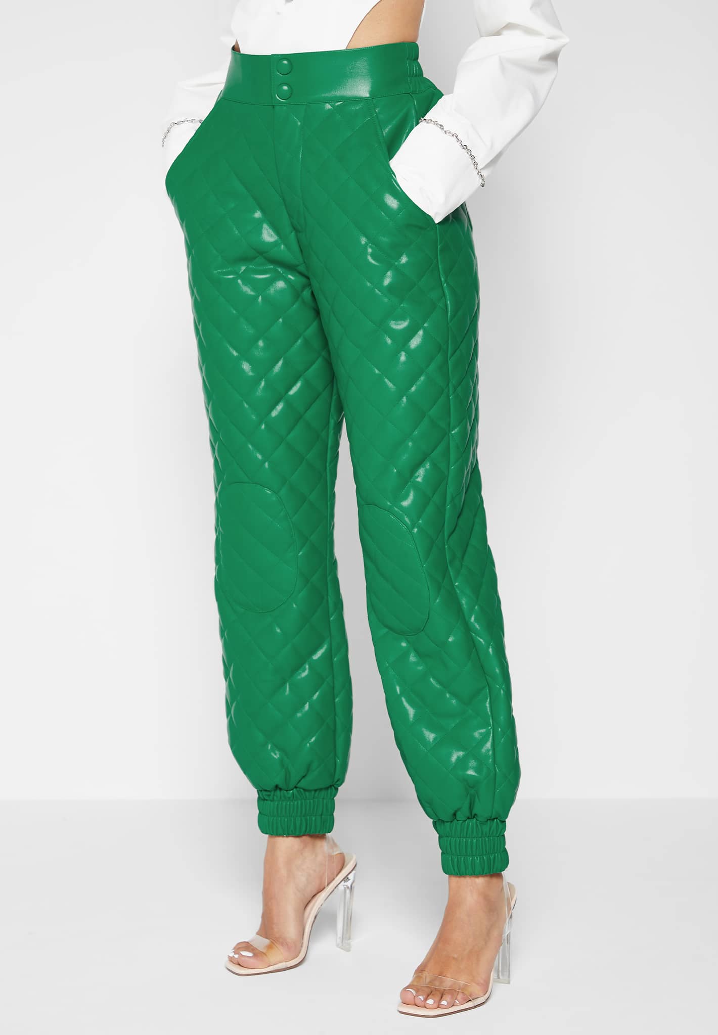 Womens quilted 2025 joggers