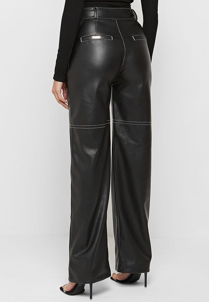 Faux leather trousers for women  Faux leather clothes  NAKD